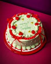 Load image into Gallery viewer, Christmas bow cake