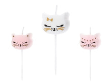 Load image into Gallery viewer, Cat Birthday Candles x 6