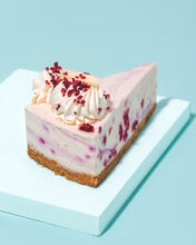 Load image into Gallery viewer, Raspberry & White Chocolate Cheesecake