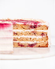 Load image into Gallery viewer, Raspberry & White Chocolate Cake (10 inch)