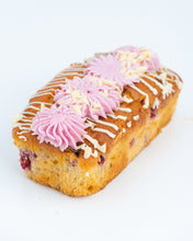 Load image into Gallery viewer, Raspberry & White Chocolate Loaf Cake