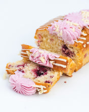 Load image into Gallery viewer, Raspberry & White Chocolate Loaf Cake
