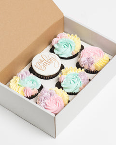 Pastel Cupcake Box (Box of 6)