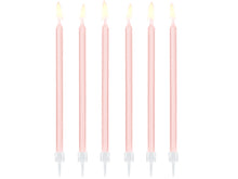 Load image into Gallery viewer, Tall Light Pink Candles (set of 12)