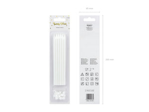 Tall White Candles (set of 12)