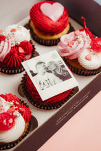 Load image into Gallery viewer, Valentines Polaroid Cupcake Box
