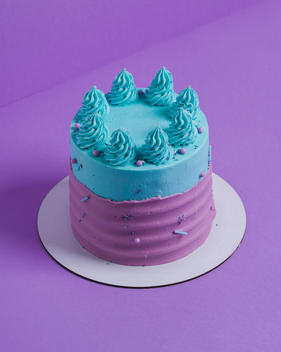 Purple & Blue Cake – French Village Bakery