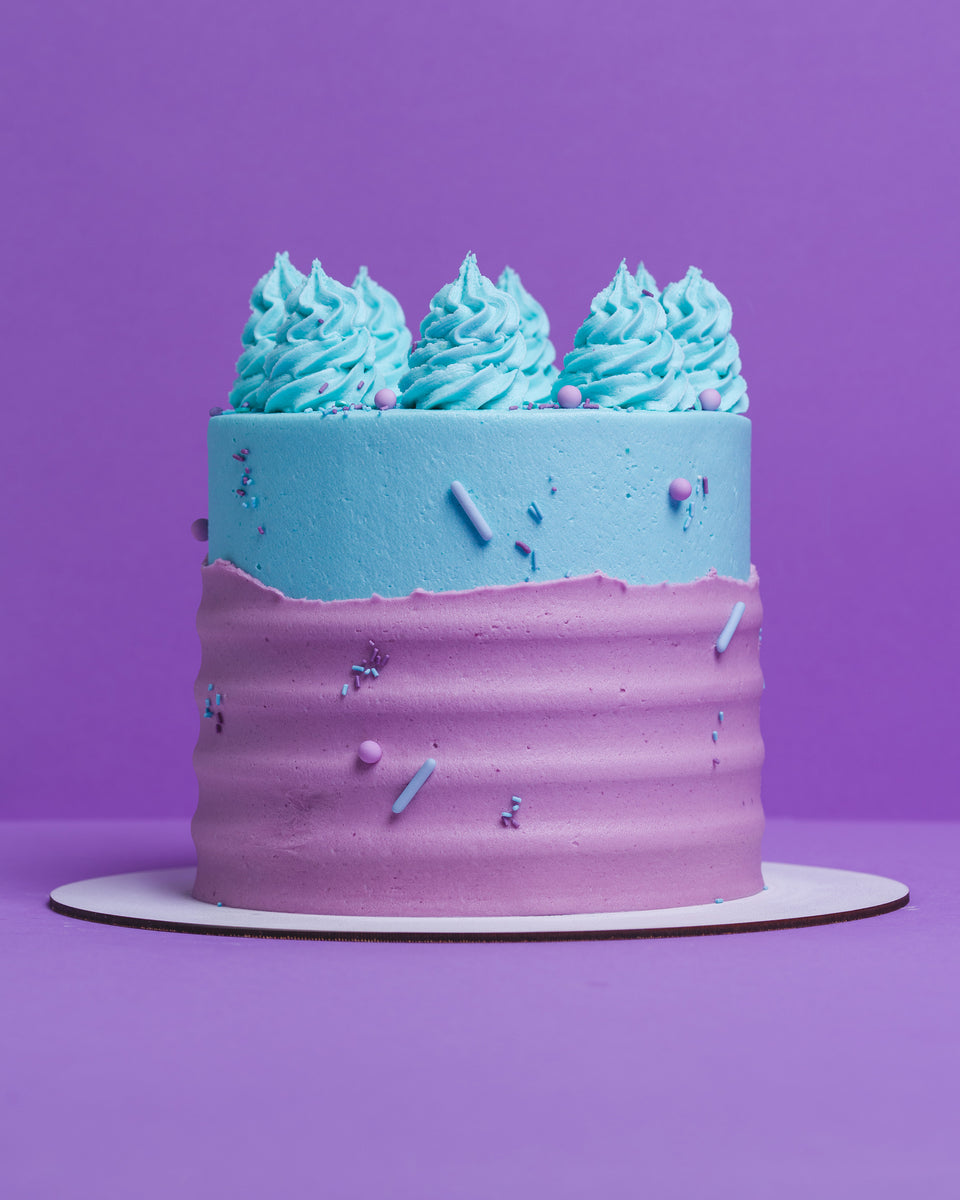 Purple & Blue Cake – French Village Bakery