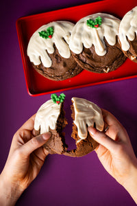 Triple Chocolate Christmas Pud Cookies (box of 4)