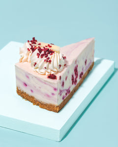Raspberry & White Chocolate Cheesecake (12 - 14 portions)
