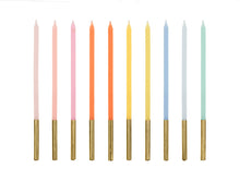 Load image into Gallery viewer, Tall Rainbow Candles
