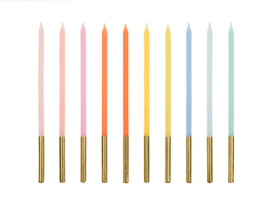 Tall Rainbow Candles