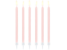 Load image into Gallery viewer, Tall Light Pink Candles (set of 12)
