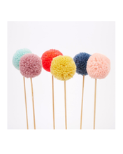 Load image into Gallery viewer, Multi Pompom Cake Topper
