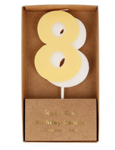 Number 8 Candle