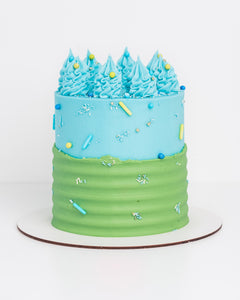 Blue & Green Cake