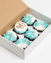 Load image into Gallery viewer, Blue Cupcake Box (Box of 6)
