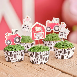 Farm Birthday Cake/Cupcake Toppers (12)