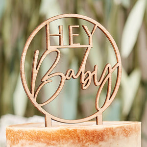 Hey Baby Wooden Topper